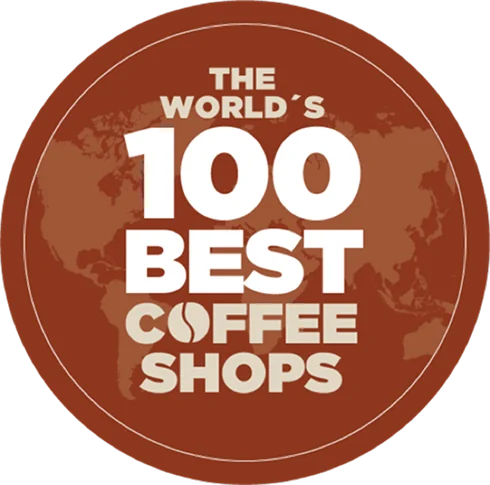 Selo do The World's 100 Best Coffee Shops